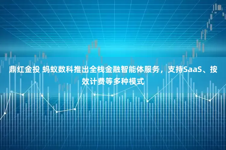 鼎红金投 蚂蚁数科推出全栈金融智能体服务，支持SaaS、按效计费等多种模式